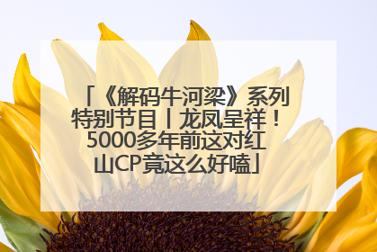 《解码牛河梁》系列特别节目丨龙凤呈祥！5000多年前这对红山CP竟这么好嗑