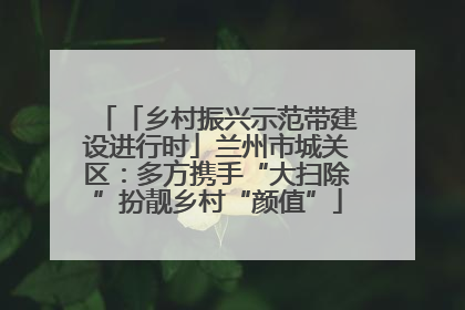 「乡村振兴示范带建设进行时」兰州市城关区：多方携手“大扫除”扮靓乡村“颜值”
