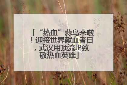 “热血”蒜鸟来啦！迎接世界献血者日，武汉用顶流IP致敬热血英雄