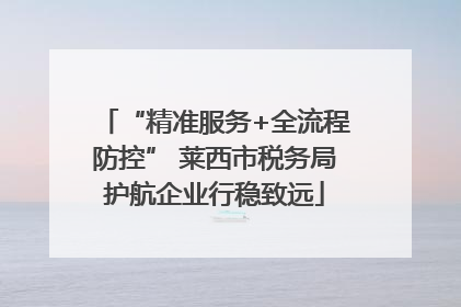 “精准服务+全流程防控” 莱西市税务局护航企业行稳致远