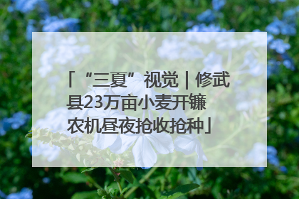 “三夏”视觉｜修武县23万亩小麦开镰 农机昼夜抢收抢种