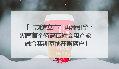 “制造立市”再添引擎：湖南首个特高压输变电产教融合实训基地在衡落户