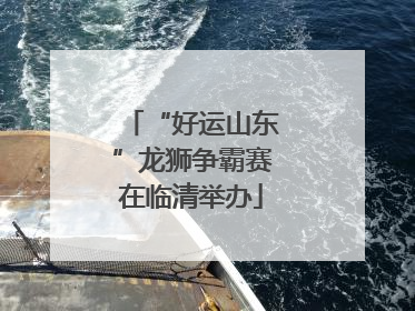 “好运山东”龙狮争霸赛在临清举办