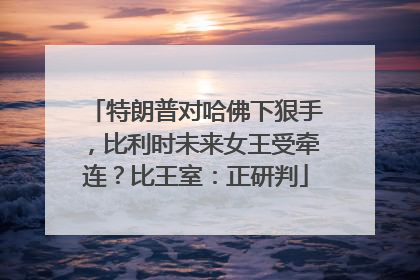 特朗普对哈佛下狠手，比利时未来女王受牵连？比王室：正研判