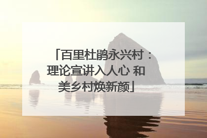 百里杜鹃永兴村：理论宣讲入人心 和美乡村焕新颜