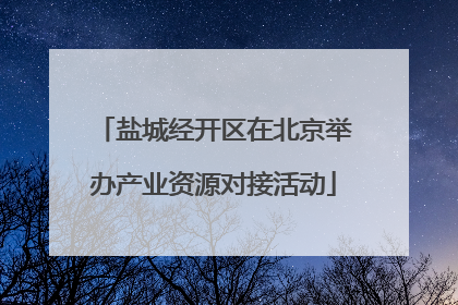 盐城经开区在北京举办产业资源对接活动