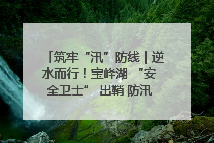 筑牢“汛”防线｜逆水而行！宝峰湖 “安全卫士” 出鞘 防汛应急再添硬核力量