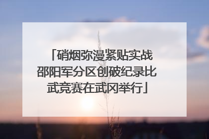 硝烟弥漫紧贴实战 邵阳军分区创破纪录比武竞赛在武冈举行