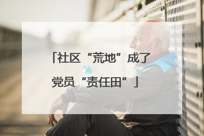 社区“荒地”成了党员“责任田”