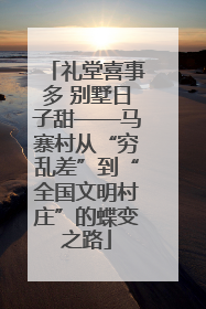 礼堂喜事多 别墅日子甜——马寨村从“穷乱差”到“全国文明村庄”的蝶变之路
