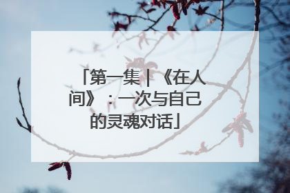 第一集｜《在人间》：一次与自己的灵魂对话