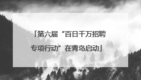 第六届“百日千万招聘专项行动”在青岛启动