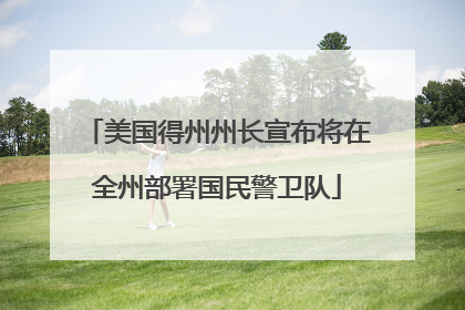 美国得州州长宣布将在全州部署国民警卫队
