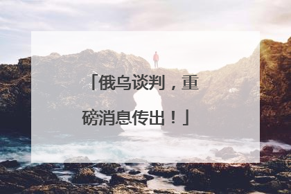 俄乌谈判，重磅消息传出！