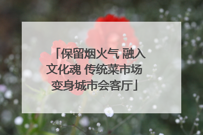 保留烟火气 融入文化魂 传统菜市场变身城市会客厅
