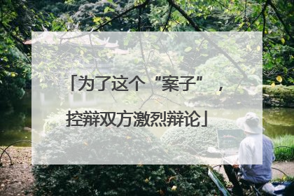 为了这个“案子”，控辩双方激烈辩论
