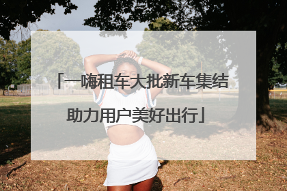 一嗨租车大批新车集结 助力用户美好出行