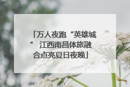 万人夜跑“英雄城” 江西南昌体旅融合点亮夏日夜晚