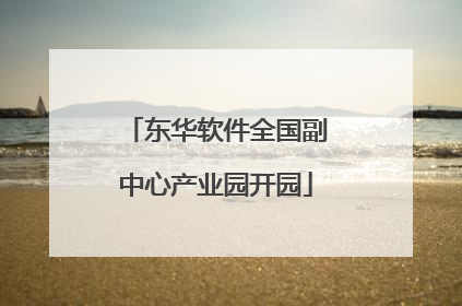 东华软件全国副中心产业园开园