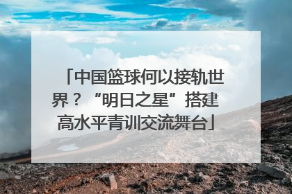 中国篮球何以接轨世界？“明日之星”搭建高水平青训交流舞台