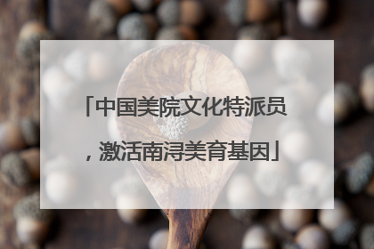 中国美院文化特派员，激活南浔美育基因