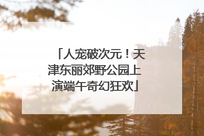 人宠破次元！天津东丽郊野公园上演端午奇幻狂欢