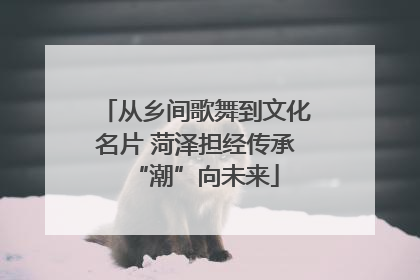 从乡间歌舞到文化名片 菏泽担经传承“潮”向未来