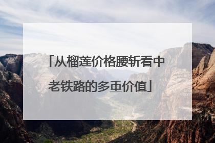 从榴莲价格腰斩看中老铁路的多重价值