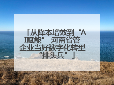 从降本增效到“AI赋能” 河南省管企业当好数字化转型“排头兵”