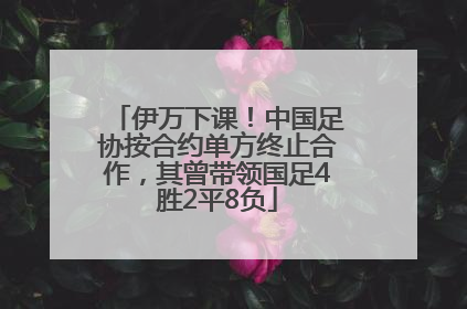 伊万下课！中国足协按合约单方终止合作，其曾带领国足4胜2平8负