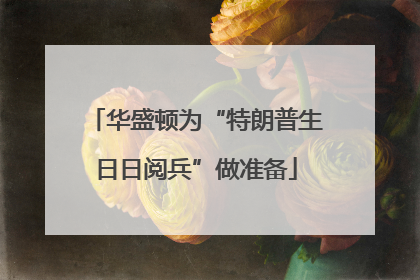 华盛顿为“特朗普生日日阅兵”做准备