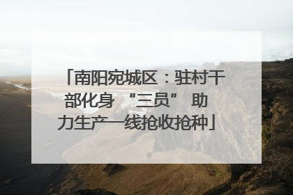 南阳宛城区：驻村干部化身 “三员” 助力生产一线抢收抢种