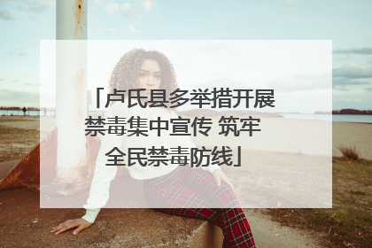 卢氏县多举措开展禁毒集中宣传 筑牢全民禁毒防线