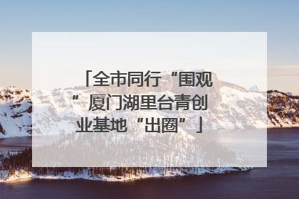 全市同行“围观”厦门湖里台青创业基地“出圈”