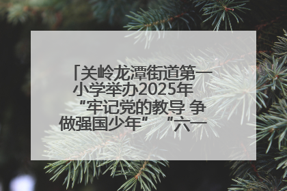 关岭龙潭街道第一小学举办2025年“牢记党的教导 争做强国少年”“六一”文艺汇演活动