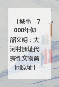 城事｜7000年仰韶文明：大河村遗址代表性文物首回原址