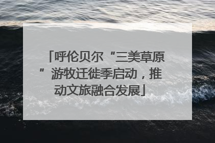 呼伦贝尔“三美草原”游牧迁徙季启动，推动文旅融合发展