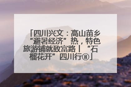 四川兴文：高山苗乡“避暑经济”热，特色旅游铺就致富路丨“石榴花开”四川行⑧