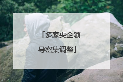 多家央企领导密集调整
