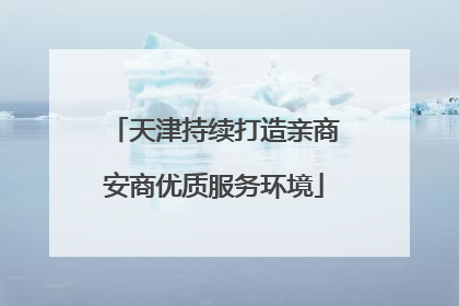 天津持续打造亲商安商优质服务环境