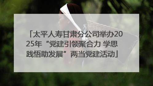 太平人寿甘肃分公司举办2025年“党建引领聚合力 学思践悟助发展”两当党建活动