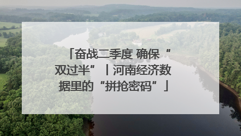 奋战二季度 确保“双过半”丨河南经济数据里的“拼抢密码”