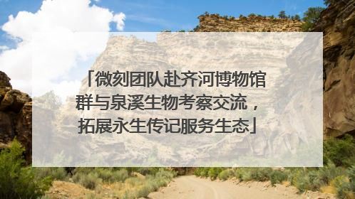 微刻团队赴齐河博物馆群与泉溪生物考察交流，拓展永生传记服务生态