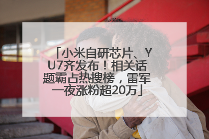小米自研芯片、YU7齐发布！相关话题霸占热搜榜，雷军一夜涨粉超20万