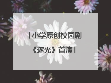 小学原创校园剧《逐光》首演