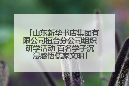 山东新华书店集团有限公司桓台分公司组织研学活动 百名学子沉浸感悟儒家文明
