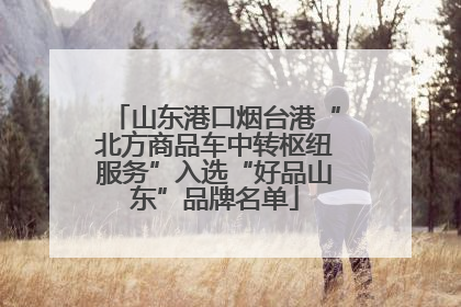 山东港口烟台港“北方商品车中转枢纽服务”入选“好品山东”品牌名单