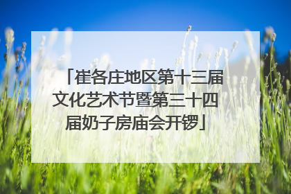 崔各庄地区第十三届文化艺术节暨第三十四届奶子房庙会开锣