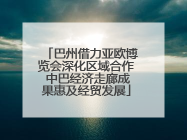 巴州借力亚欧博览会深化区域合作 中巴经济走廊成果惠及经贸发展