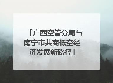 广西空管分局与南宁市共商低空经济发展新路径